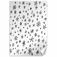 Star Doodle Canvas 12  X 18  