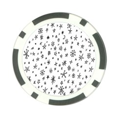 Star Doodle Poker Chip Card Guard