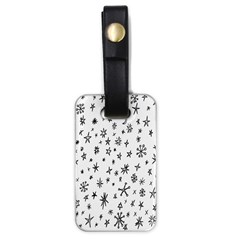 Star Doodle Luggage Tags (one Side) 