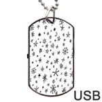 Star Doodle Dog Tag USB Flash (One Side) Front