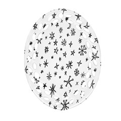 Star Doodle Ornament (oval Filigree)