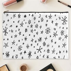 Star Doodle Cosmetic Bag (xxxl)  by Mariart