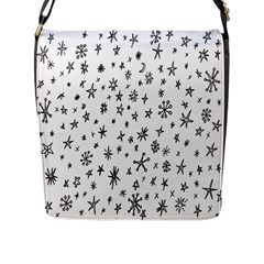 Star Doodle Flap Messenger Bag (l) 