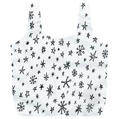 Star Doodle Full Print Recycle Bags (l) 