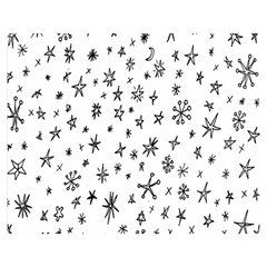 Star Doodle Double Sided Flano Blanket (medium) 