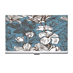 Star Flower Grey Blue Beauty Sexy Business Card Holders