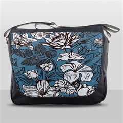 Star Flower Grey Blue Beauty Sexy Messenger Bags