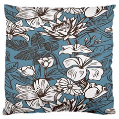 Star Flower Grey Blue Beauty Sexy Large Cushion Case (one Side)