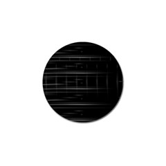 Stripes Black White Minimalist Line Golf Ball Marker by Mariart