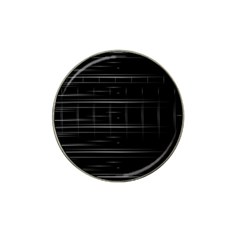 Stripes Black White Minimalist Line Hat Clip Ball Marker (10 Pack) by Mariart