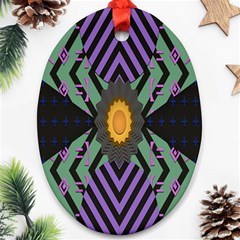 Secret Code Formula Sun Ornament (oval)