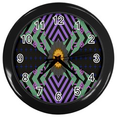 Secret Code Formula Sun Wall Clocks (black) by Mariart