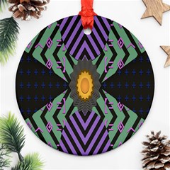 Secret Code Formula Sun Round Ornament (two Sides) by Mariart