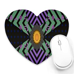 Secret Code Formula Sun Heart Mousepads by Mariart