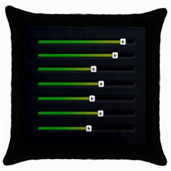 Stock Illustration Rendering Seven Volume Throw Pillow Case (black) by Mariart