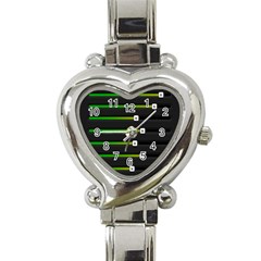 Stock Illustration Rendering Seven Volume Heart Italian Charm Watch by Mariart