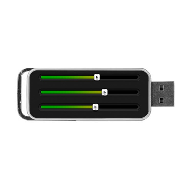 Stock Illustration Rendering Seven Volume Portable USB Flash (Two Sides)