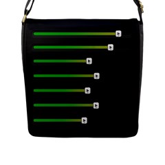 Stock Illustration Rendering Seven Volume Flap Messenger Bag (l) 