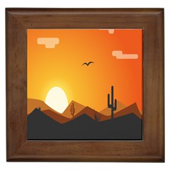 Sunset Natural Sky Framed Tiles