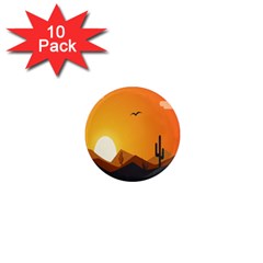 Sunset Natural Sky 1  Mini Magnet (10 Pack)  by Mariart