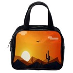 Sunset Natural Sky Classic Handbags (One Side) Front