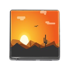 Sunset Natural Sky Memory Card Reader (square)