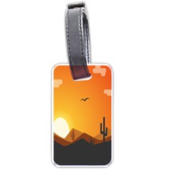 Sunset Natural Sky Luggage Tags (one Side) 