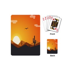 Sunset Natural Sky Playing Cards (mini) 