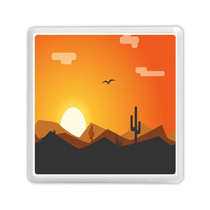 Sunset Natural Sky Memory Card Reader (Square) 