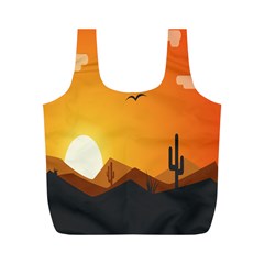 Sunset Natural Sky Full Print Recycle Bags (m) 