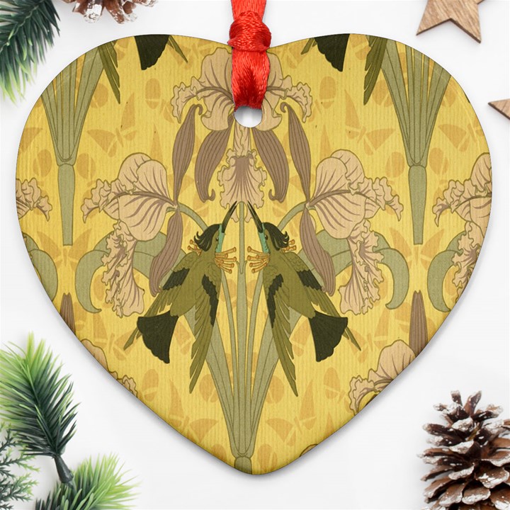 Art nouveau Heart Ornament (Two Sides)