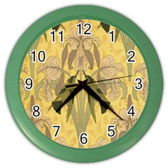 Art Nouveau Color Wall Clocks by NouveauDesign