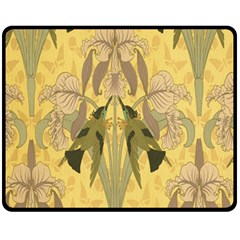 Art Nouveau Fleece Blanket (medium)  by NouveauDesign