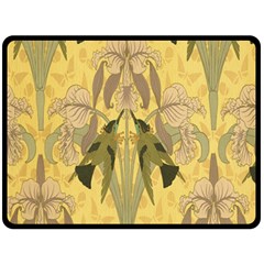 Art Nouveau Double Sided Fleece Blanket (large)  by NouveauDesign