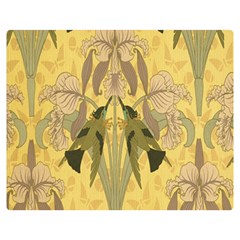 Art Nouveau Double Sided Flano Blanket (medium)  by NouveauDesign