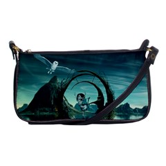 Cute Fairy Dancing On The Moon Shoulder Clutch Bags by FantasyWorld7