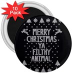 Ugly Christmas Sweater 3  Magnets (10 pack)  Front