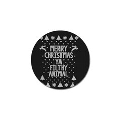 Ugly Christmas Sweater Golf Ball Marker by Valentinaart