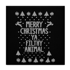 Ugly Christmas Sweater Face Towel by Valentinaart