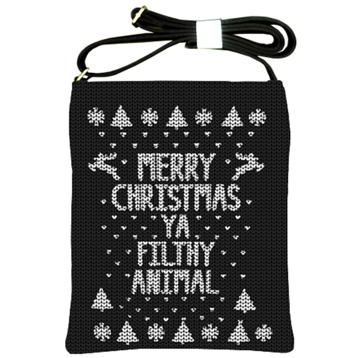 Ugly Christmas Sweater Shoulder Sling Bags