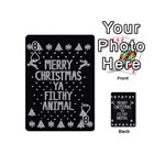 Ugly Christmas Sweater Playing Cards 54 (Mini)  Front - Spade8