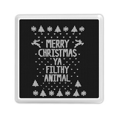 Ugly Christmas Sweater Memory Card Reader (square)  by Valentinaart