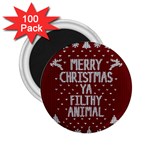 Ugly Christmas Sweater 2.25  Magnets (100 pack)  Front