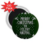 Ugly Christmas Sweater 2.25  Magnets (100 pack)  Front