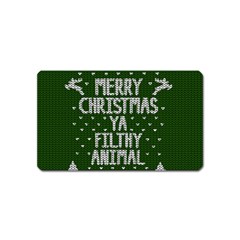 Ugly Christmas Sweater Magnet (name Card) by Valentinaart