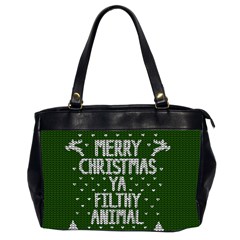 Ugly Christmas Sweater Office Handbags (2 Sides)  by Valentinaart