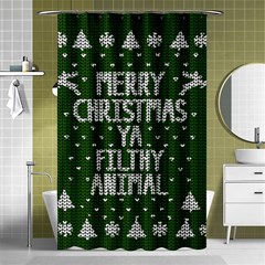 Ugly Christmas Sweater Shower Curtain 48  X 72  (small)  by Valentinaart