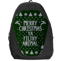 Ugly Christmas Sweater Backpack Bag by Valentinaart