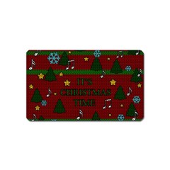 Ugly Christmas Sweater Magnet (name Card) by Valentinaart