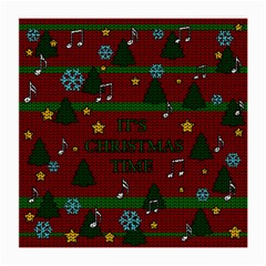 Ugly Christmas Sweater Medium Glasses Cloth by Valentinaart